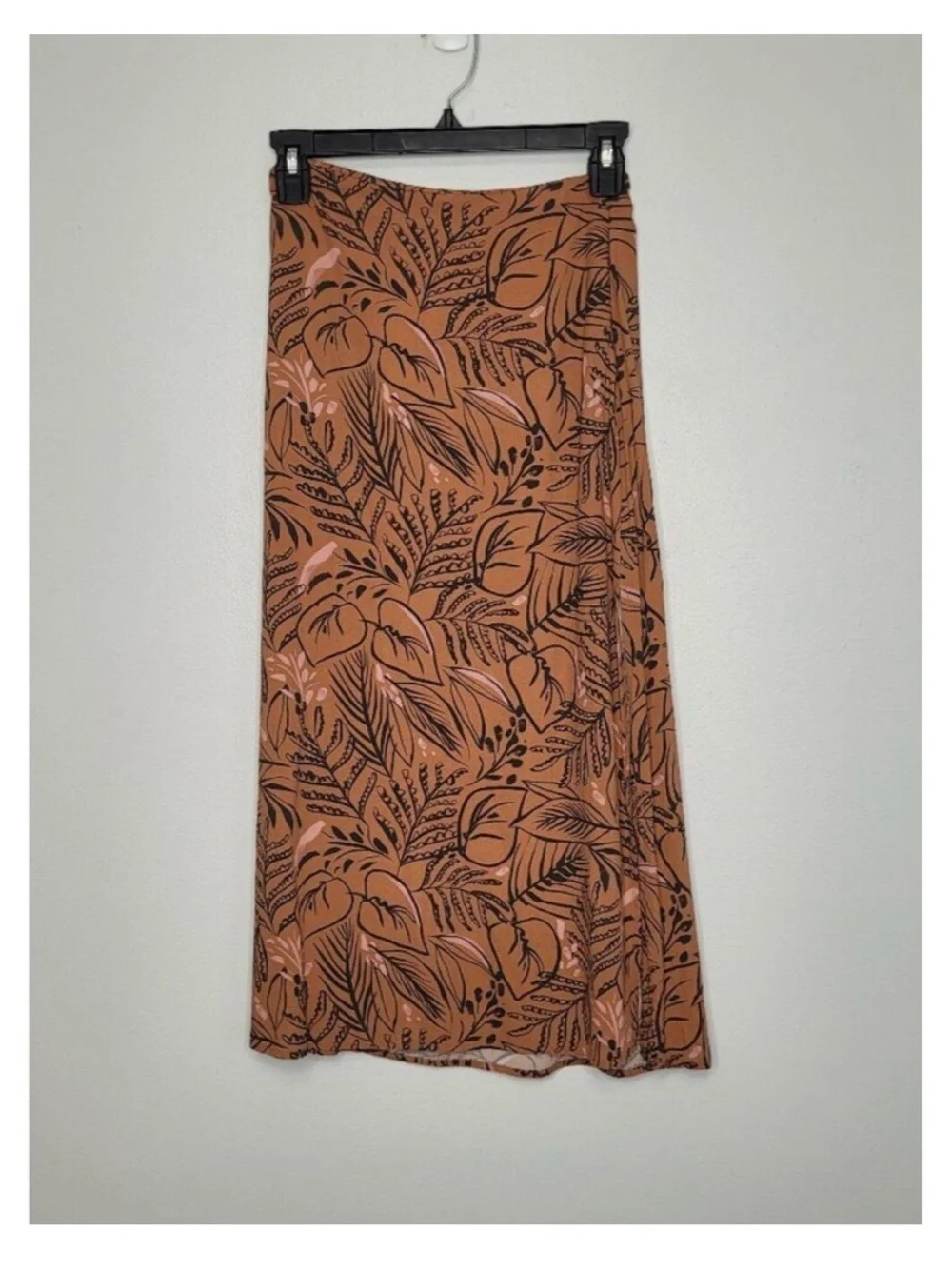 Marine Layer Ryan Midi Slip Skirt Floral Print Side Slits size 0